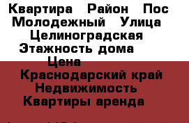 Квартира › Район ­ Пос. Молодежный › Улица ­ Целиноградская › Этажность дома ­ 7 › Цена ­ 11 000 - Краснодарский край Недвижимость » Квартиры аренда   